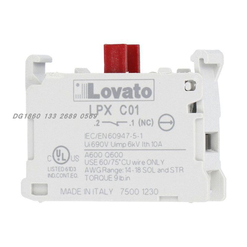 

Brand New Genuine Lovato LPXC10 Button Contact