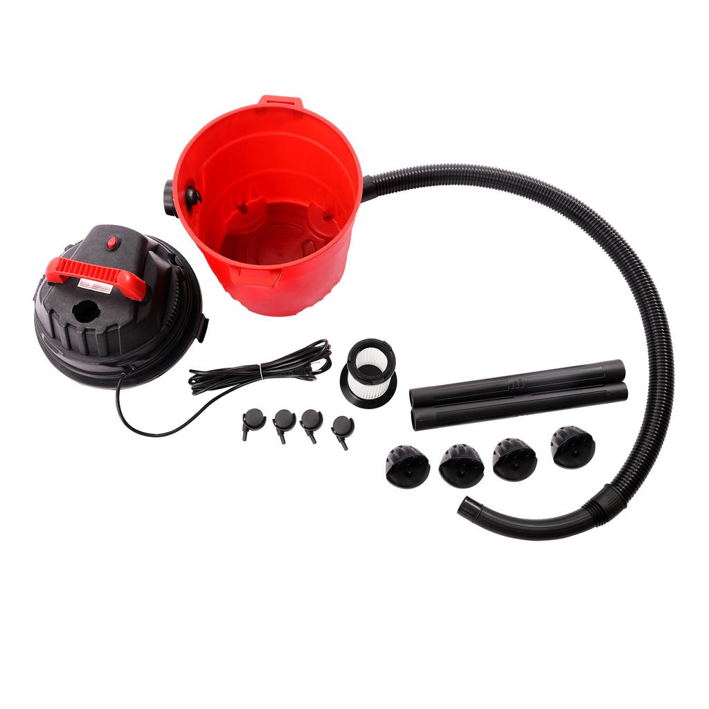 4 Gallon Wet/Dry Vacuum Portable, Shop Vac with 13ft Hose & Multi-Surface Brush, Compact Car/Garage Cleaner