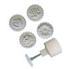 Beautiful Flower Mooncakes Mold Practical Flower Pattern Mold Convenient Flower Shaped Mooncaked Mold Treat Embosser