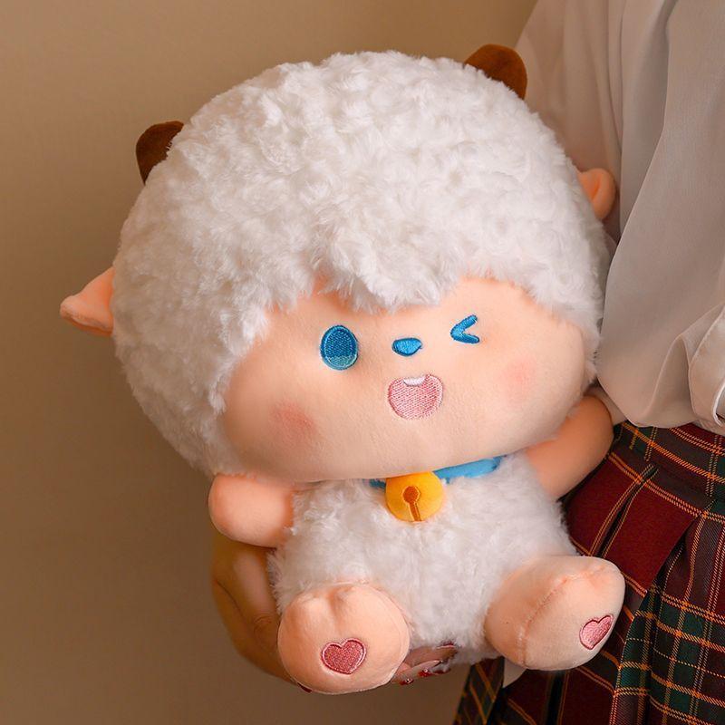 Pleasant Goat And Big Big Wolf Hug Series Doll Plush Toys Cute Lazy Dolls Soft Cute Dolls Premium Durable Quality