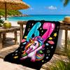 Energy Number 67 Design Beach Towel, Quick-drying, Easy to Care for, Suitable for Both Fitness and Beach Vacations,Sports Essential