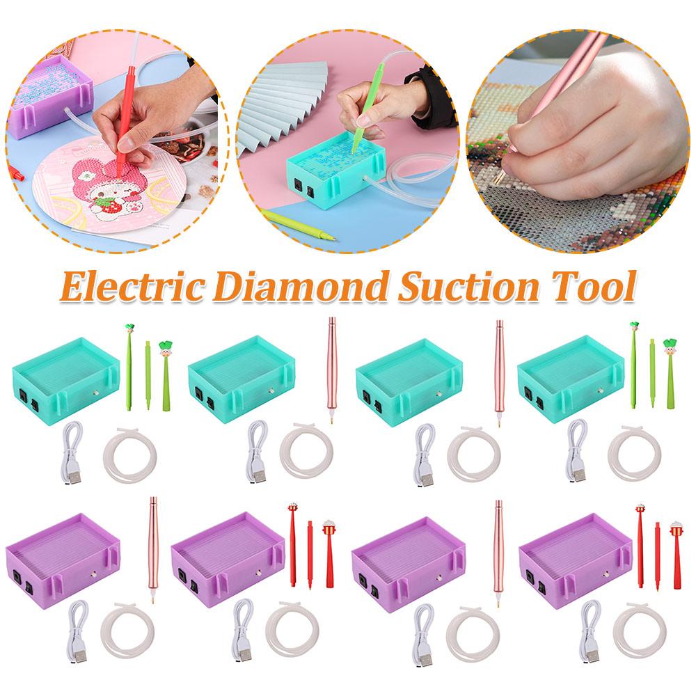 Electric Diamond Suction Tool USB Powered Suction Diamond Vacuum Device Portable Diamond Painting Suction Device for DIY
