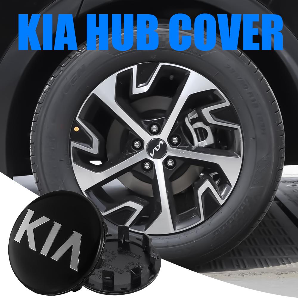 SKYM6 4 PCS 58mm Car Styling Wheel Center Caps Car Badge Cover Accessories for Kia Sportage Ceed Picanto Rio ProCeed Niro 5 3 4 K7 K5