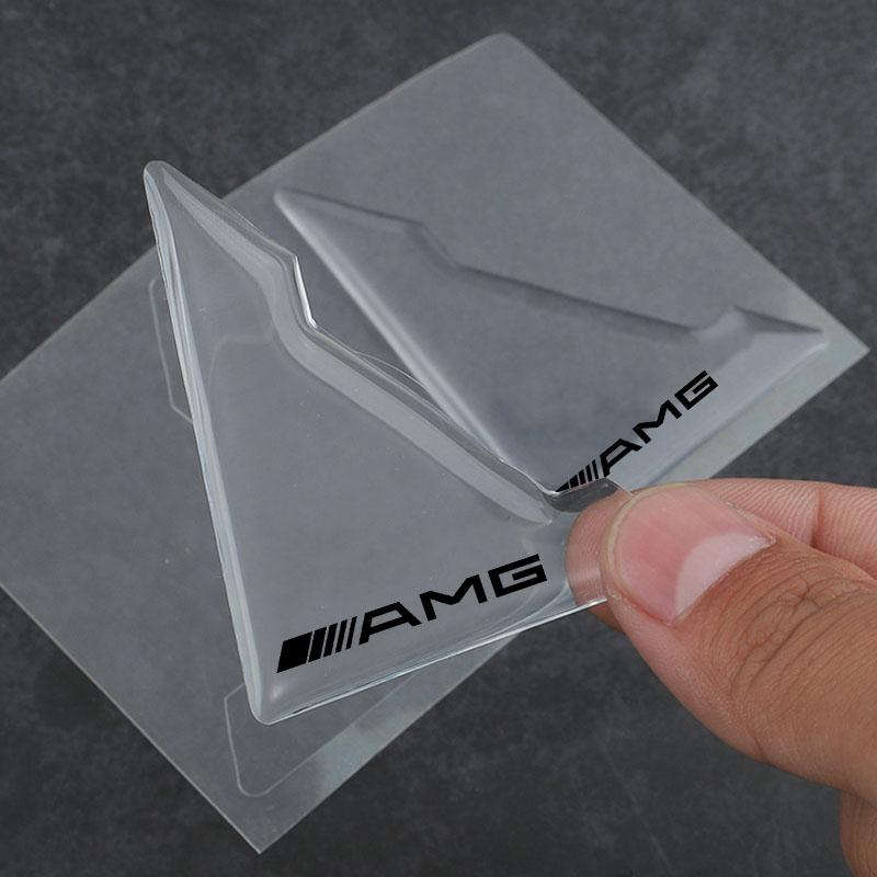 2Pcs Transparent Car Door Corner Cover Anti-Scratch Protection Sticker For Mercedes-Benz AMG C500 C200 C300 A B C E GLA CLA GLK GL ML GLE W204 W205