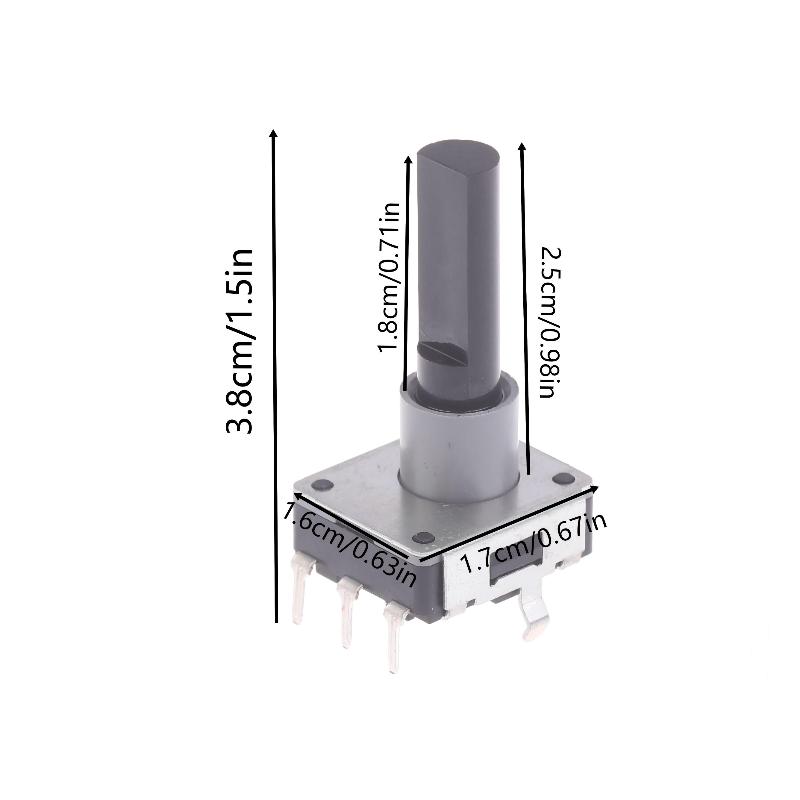 2Pcs Ec16 Rotary Encoder 12 Positioning 12 Pulse 25Mm Shaft High Precision For Audio Equipment Diy Electronic Projects