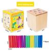 Wooden Shape Sorting Bucket For Toddler Cognitive Development