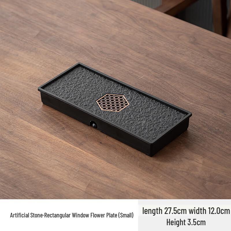 Mo Si Life Rectangular Stone Tea Tray