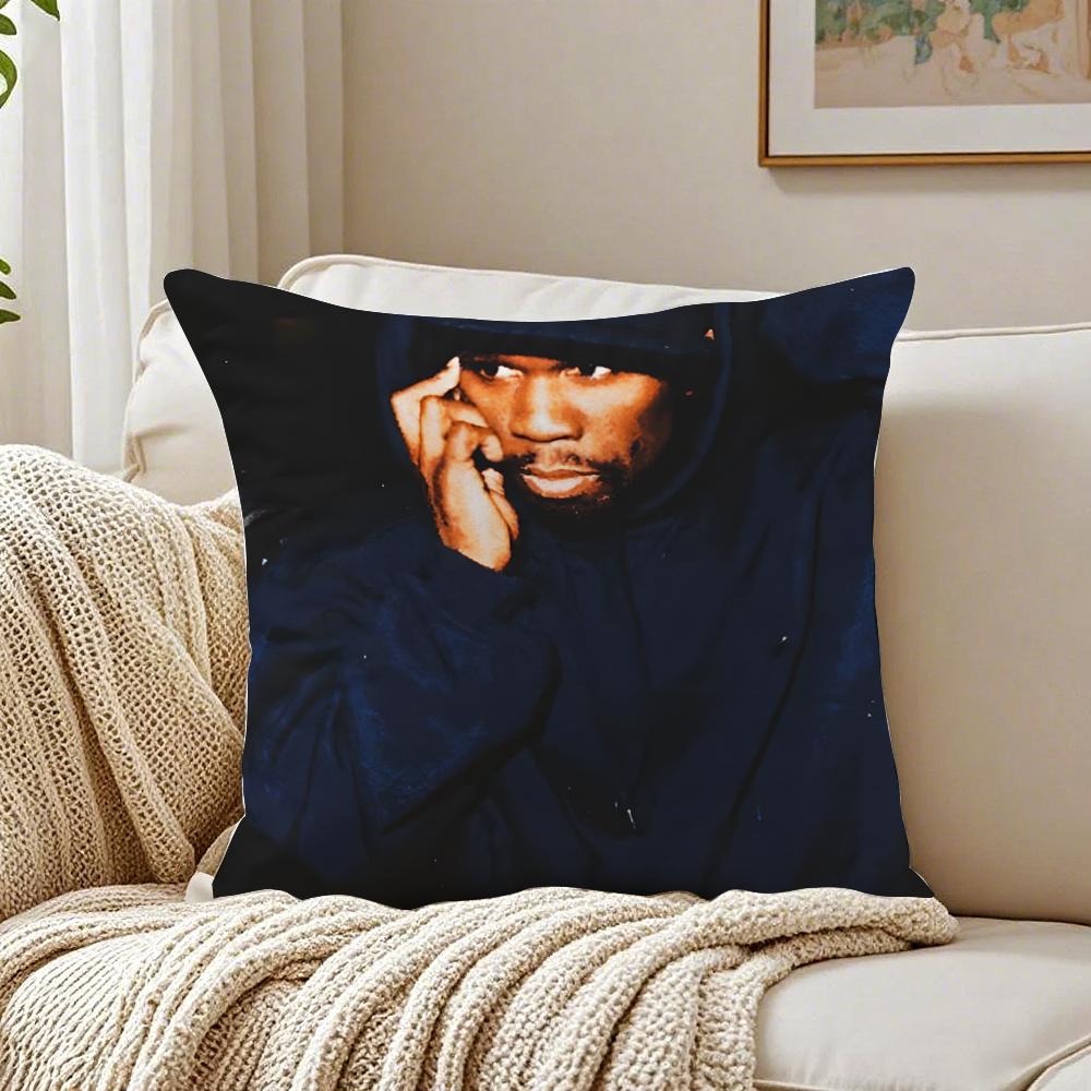 Music Rapper 50 CCent Cushion Cover Pillowcase Antidustmite living Room Sofa Decor Cushion Room