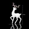 Christmas White Standing Deer Dolls, Plastic Deer Cake Topper, Xmas New Year Cake Decoration Tools, Party Supplies