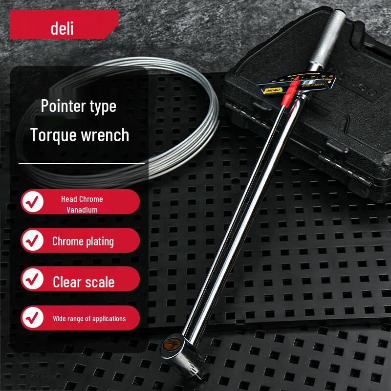 Deli Pointer Adjustable Torque Wrench 1/2 inch