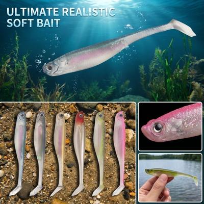 Soft Fishing Tail Swimbait Realistic Soft for and Fishing 10.5cm 7g