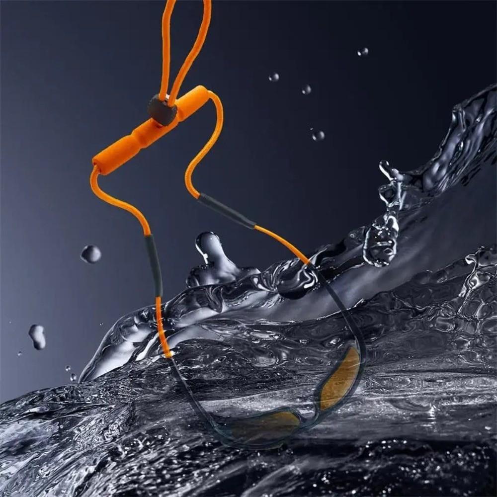 1PC Adjustable Length Floating Glasses Strap Foam Floatable Design Non-slip Eyewear Retainer Lanyard Durable Polyester Foam