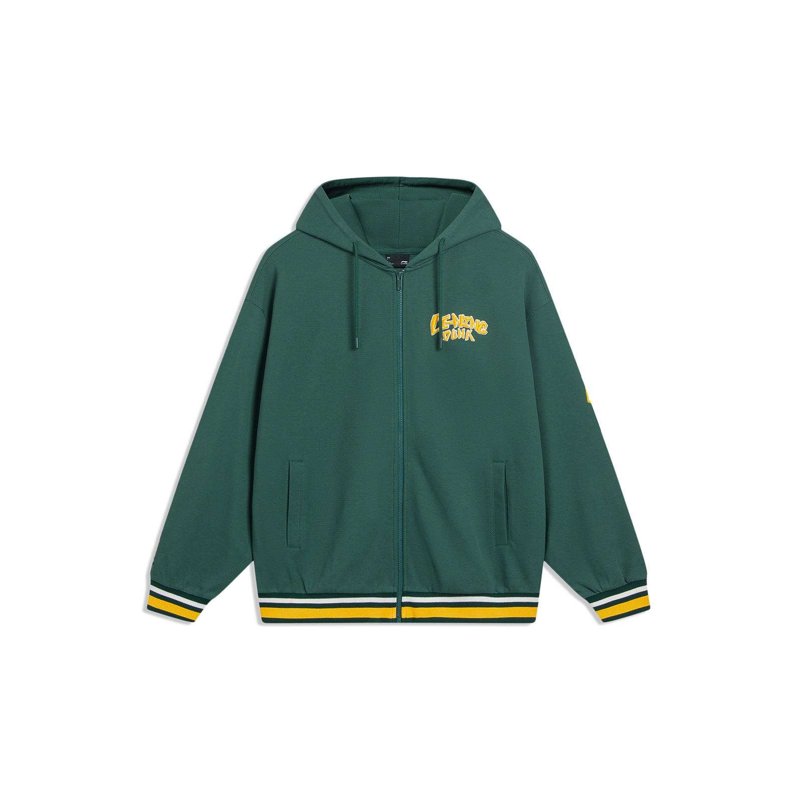 Li-Ning Hoops Graphic Hooded Jacket Green Men s AWDT549-3 XL
