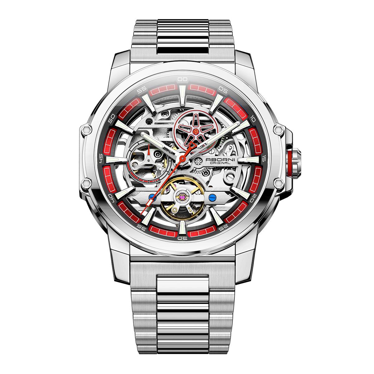 Overseas Men S Watch Fashion Hollow Automatic Mechanical Watch Men S Watch Luminous Waterproof