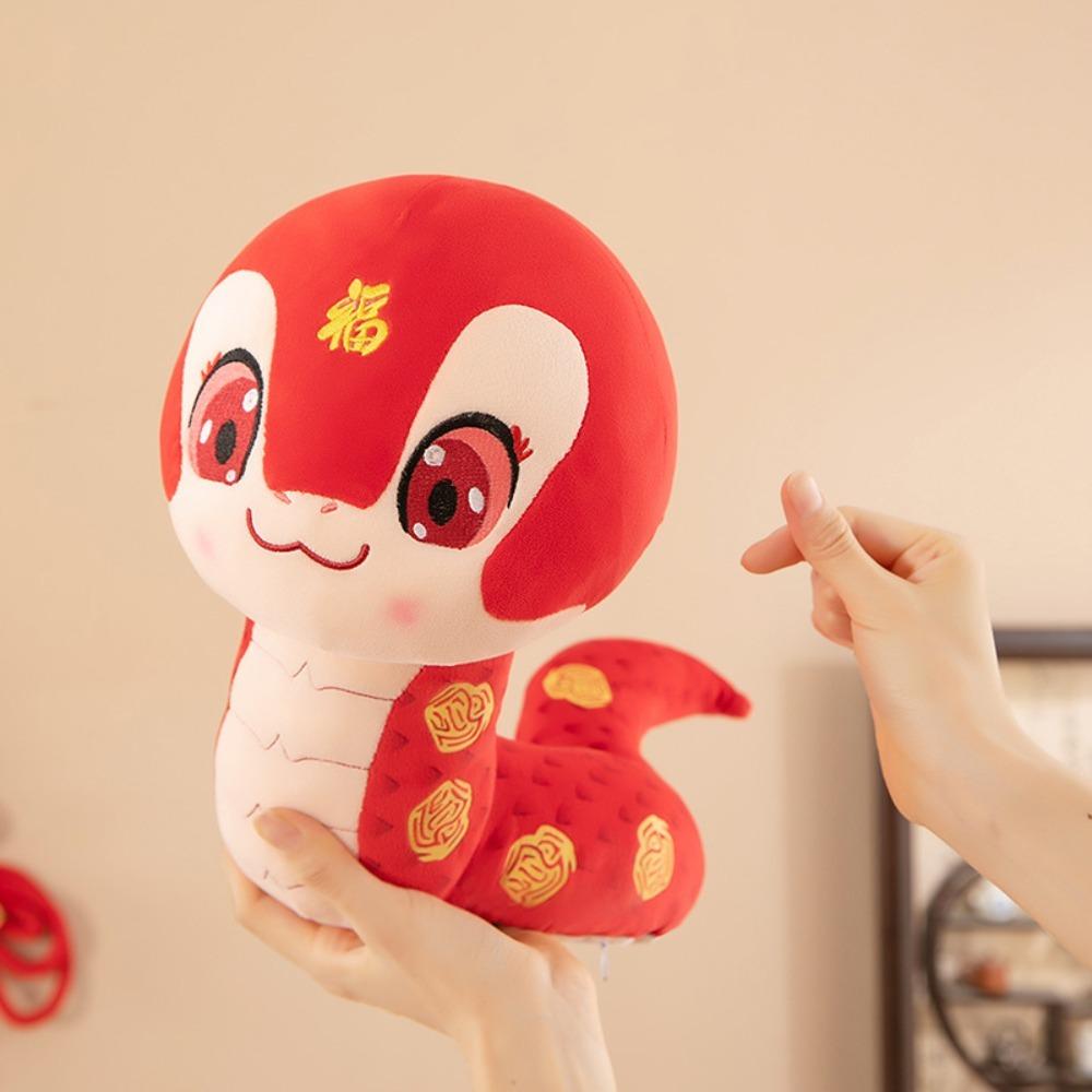 

С Новым годом, год змеи, плюшевая игрушка, китайский стиль, кукла-змея, плюшевые игрушки для детей