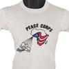 Vintage Peace Corps 100% Cotton T-shirt Mens Tees Top Mens Size XS White 70s 80s Liberia West Africa
