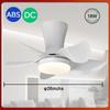 Lâmpada Pendente Ventilador 18" 26" 5 Lâminas Ventilador de Teto Elétrico Quarto Ventilador de Iluminação LED Ajustável 6 Velocidades Motor CC