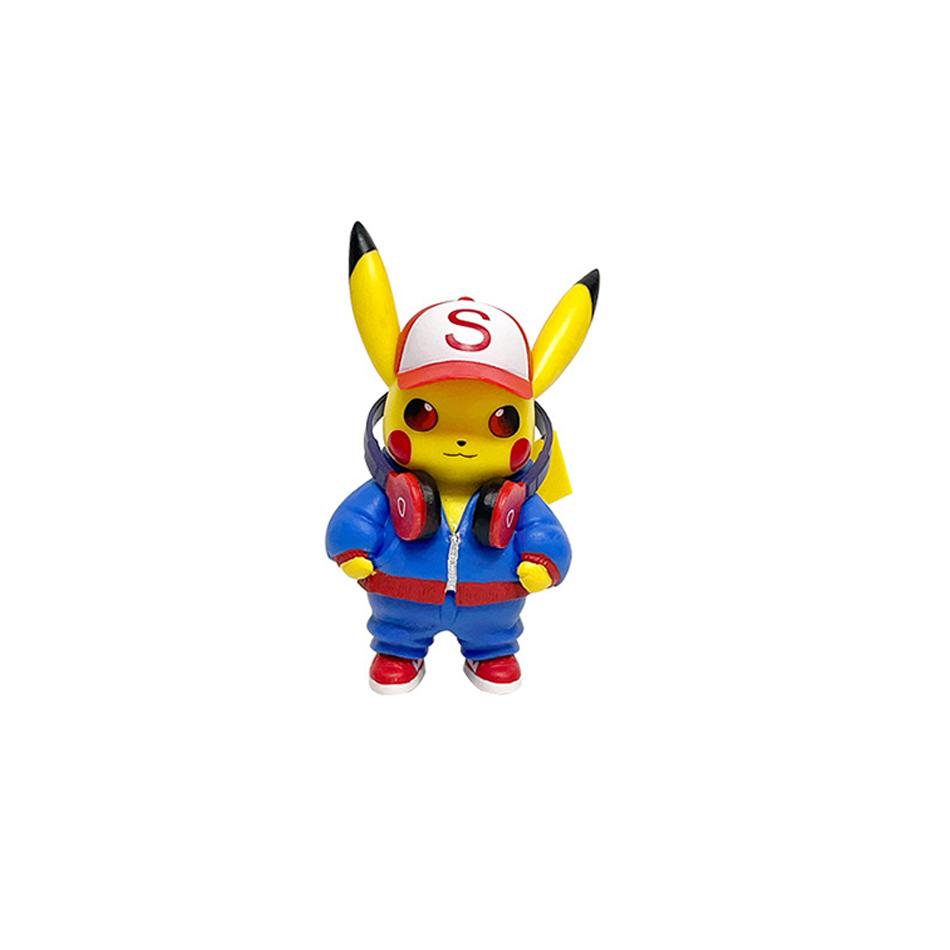 New Pocket Monsters Cartoon Movie Anime Character Pikachu Gengar Mewtwo Gurado Action Model Toy Blind Box Random Trendy Mystery Surprise Collectible