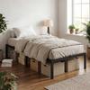 VASAGLE Struttura Letto Singolo 90 x 200 cm Struttura Letto in Metallo Spazio Sottoletto Letto Ospite Moderno Montaggio Facile Nero Inchiostro RMB132B01