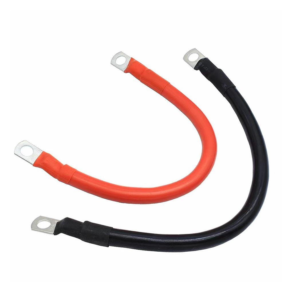 

2x Heavy-duty 120A 12V 24V Lead DC Wire Battery Connector With Red Black Cable Lugs 30cm Battery Joiner Connector