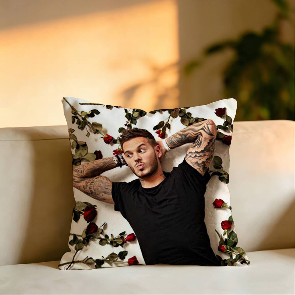 Pop Singer Matt Pokora Pillow Case Square DoubleSided Sofa Cushion Cover Bedroom Bedside Pillow