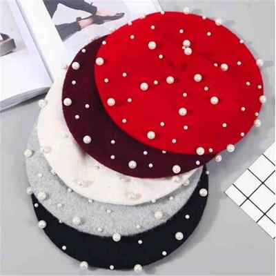 Fashion Females Winter Berets Vintage Cashmere Female Warm Beret Hats Ladies Girls Flat Cap