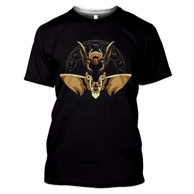 Anime Saint Seiya 3D Print T-Shirts Streetwear Casual Men Women Fashion Short Sleeve T Shirt O-Neck Male Tees Tops Clothing