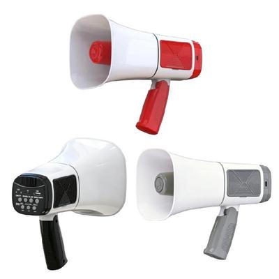 Handheld Message Speaker with Panel Controls, USB Card Input and Lightweight Handle for Community Guidance Bullhorn