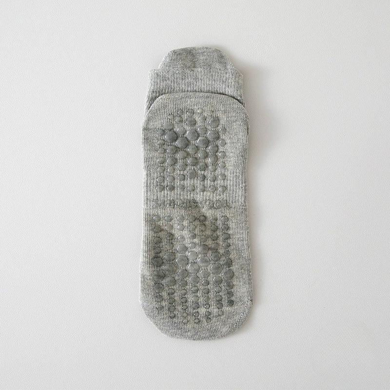 Damen Frühling und Sommer Yoga Fitness Pilates Silikon Rutschfest Knochenlos Mesh Sport Kurze Tube Baumwollsocken