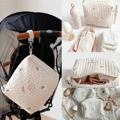 Orean Fashion Diaper Bag for Newborn Cute Embroidery Floral Animal Stroller Bag Outdoor High Capacity Baby Item Storage Bag