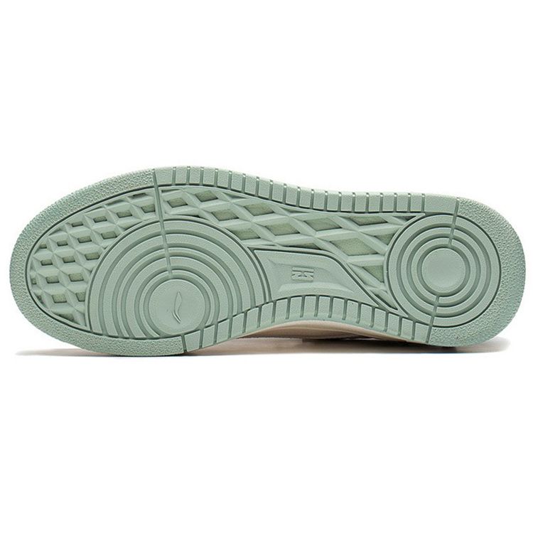 Li-Ning Lightweight Durable Low-Top Skate Shoes Women Sneakers White Green AGCS248-3