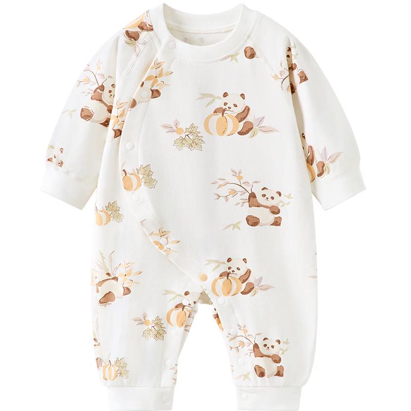 Tongtai Pure Cotton Newborn Spring Autumn Long-Sleeve Romper