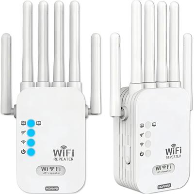 Amplificatore di Segnale Wi-Fi Repeater Alta Potenza 300Mb/S - 6 X Antenna Koanni