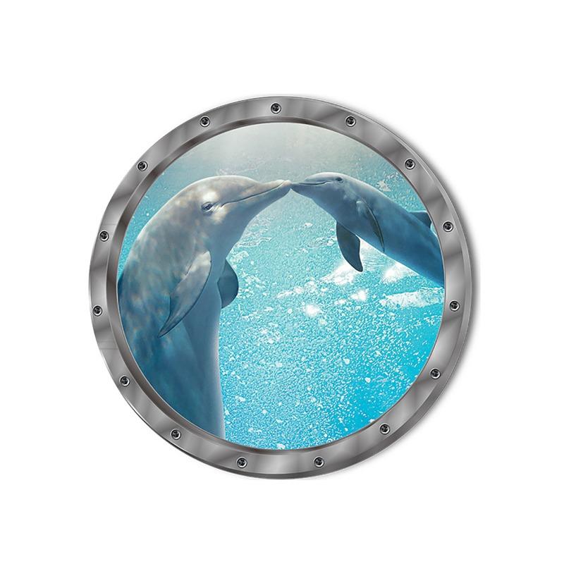 

Наклейки из ПВХ для ванной комнаты, наклейки на стену с подводной рыбой, водостойкие наклейки с изображением капибары, дельфина, черепахи, украшение для стиральной машины