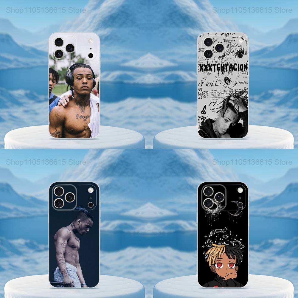 Rapper X-XXXTENTACION Cool Phone For iPhone 14,13,12,11,17,16,15,Pro,X,XS,XR,SE,Max,Plus,Mini Transparent Soft Cover