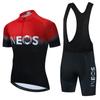 Black Red Gradient INEOS Bike Jersey Set Men's Cycling Clothing Summer MTB Team Clothes Short Sleeve Uniform Triathlon Suit 2026