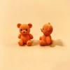 1Pc Solid Colored Stereo Simulation Bear Miniatures Sitting Bear Creative Ornament Desktop Decoration Diy Jewelry Cute Animal