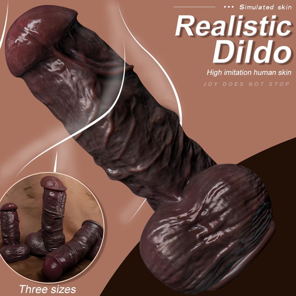 6.9-Inch Realistic Dildo Jockstrap Toy, Skin-Friendly Faux Leather Design with Strong Suction Cup, Hands-Free Adult Toy for Men, Women & Couples