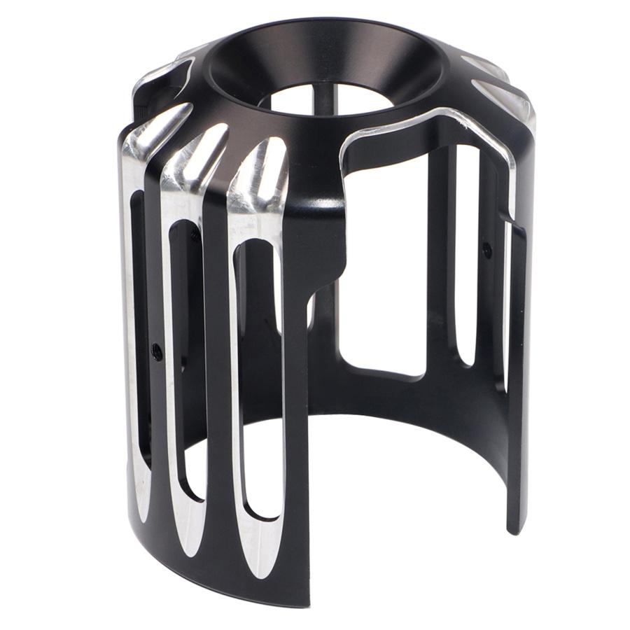 Black CNC Aluminum Alloy Motorcycle Oil Filter Cover Cap Trim