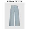 UR2026 Women's Loose Fit Washed Wide-Leg Jeans