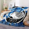 1 Stück Benutzerdefinierter Name Atalanta BC Gemustert Flanelldecke Geeignet für Alle Jahreszeiten für Heimdekoration Wärme und Komfort Geschenke Feiertagsgeschenk