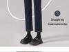 Women's High-Waist Elastic Straight Jeans, Spring/Autumn 2025 - Slimming 8/9-Length Cigarette Pants