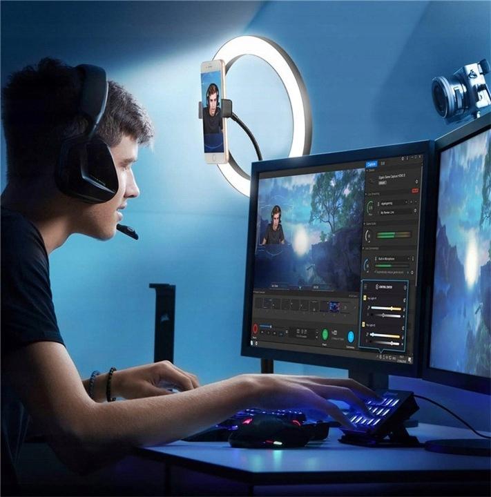 Led Ring Lamp 30Cm Remote Control + 220Cm Stand Youtube Makeup
