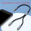 Headphone Splitters Cable 3.5mm Aux 1xMale To 2xFemale Extension Cord for Headphones Speaker Superior Sounds Quality