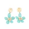 European and American Jewelry Retro Gentle Wind Flower Earrings Light Luxury High-end Three-dimensional Petal Stud Earrings
