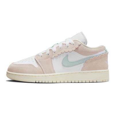 Air 1 Low SE GS Scalloped Edge Kids Sneakers Pink Guava-Ice Jade-Ice DZ5356-800