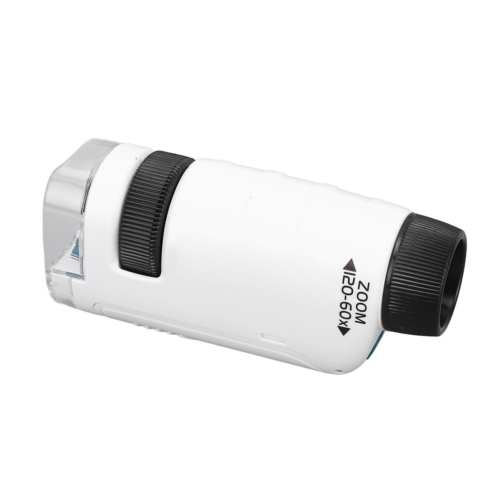 

60X до 120X портативный микроскоп HD оптический объектив ручной карманный микроскоп для ежедневного наблюдения