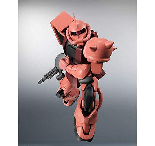 TAMASHII NATIONS ROBOT Spirits Mobile Suit Gundam Zaku 125mm malovaná pohyblivá figurka [SIDE MS] MS-06S Char's ver. ANIME. Cca. ABS a PVC