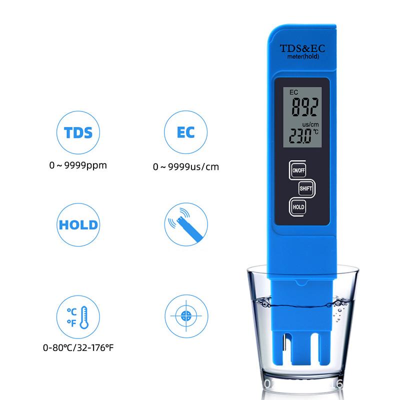 Water Quality Testing Kit Tds Water Quality Testing Pen Ph Meter EcPH Test Pen Ph Meter PH Tester