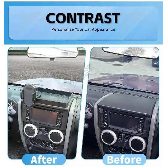 JIDIXIAN fit for Jeep Wrangler JK 2007 2008 2009 2010 Car Interior Center Console Phone Holder Storage Box Accessories